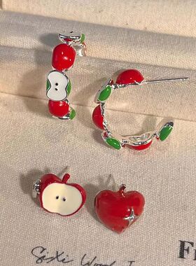 Y2K Sweet Cute Colorful  Earrings for Women Girls Fashion ca