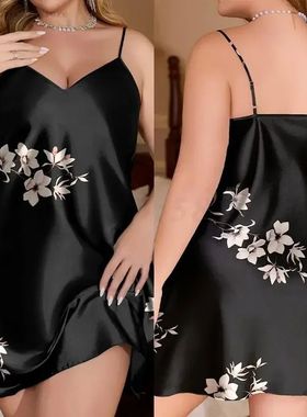 Plus Size 3XL 4XL 5XL Chemise Nightgown Summer New Female Sa