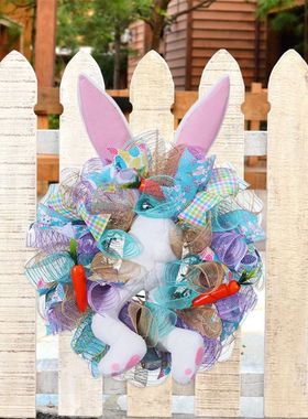 Easter Rabbit Garlands Door Ornaments Wall Decoration Easter