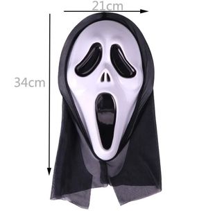 Mask Face Scream Terror Breathable Halloween Mesh Ghost