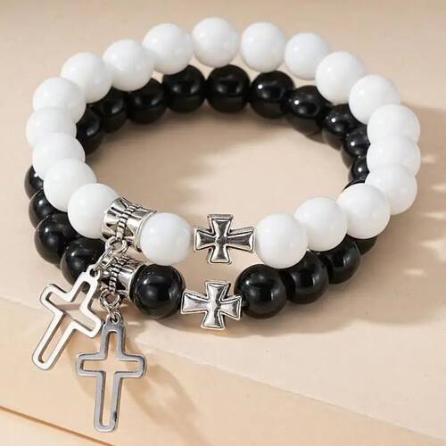 Cross Pendant Friendship Bracelets Matching Bracelets for Co
