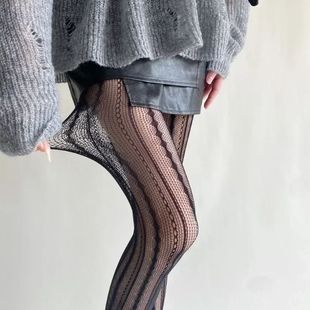 Fishnet Stockings Solid Sexy Out Lace Hollow Women Lolita