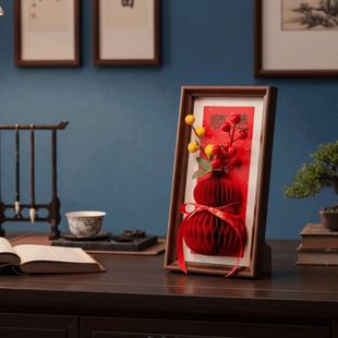 Photo Wealth Frame Honeycomb Calligrap Three DIY Dimensional