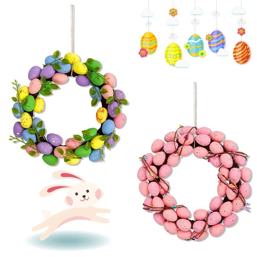 Easter Egg Garland Door Decoration Pendant Festive Party Bac