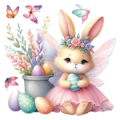 Easter Window Clings Adorable Chick and Flower Easter Basket