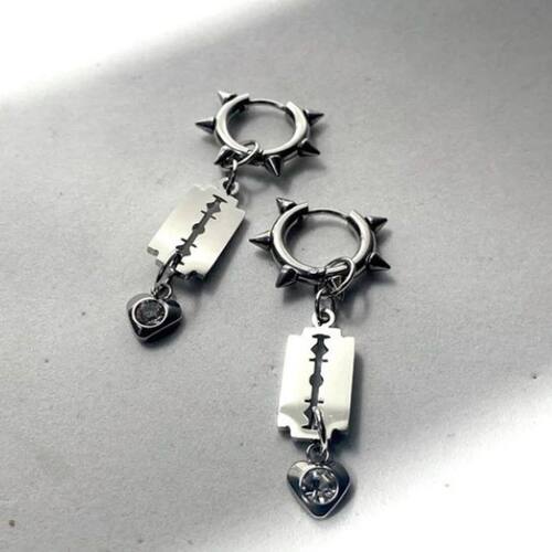Personalized and Creative Y2K Stainless Steel Blade Earrings