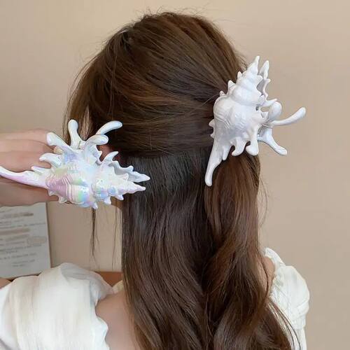 Creative Conch Hairpin Colorful Gift Hair Claw Elegant Shark