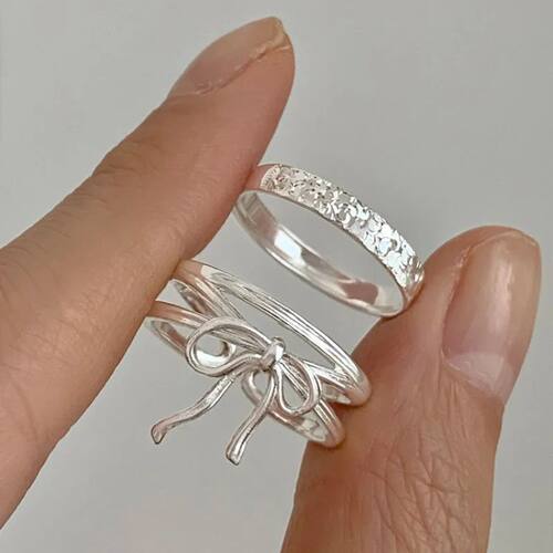 New Silver Color Simple Ring For Women Fine Jewelry Finger A