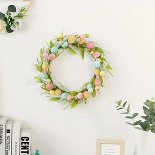 Easter Wreath Decorations, Creative Easter Egg Garland for H