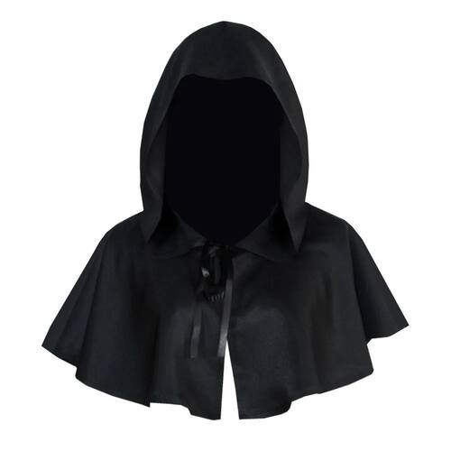 Halloween Cosplay Death Cloak Short Hooded Cloak Sorcerer Wi