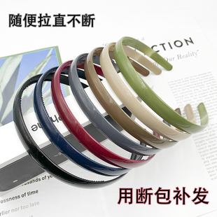 韩版新款亮片发箍女中老年压发头箍简约塑料洗脸发卡防滑发窟饰品