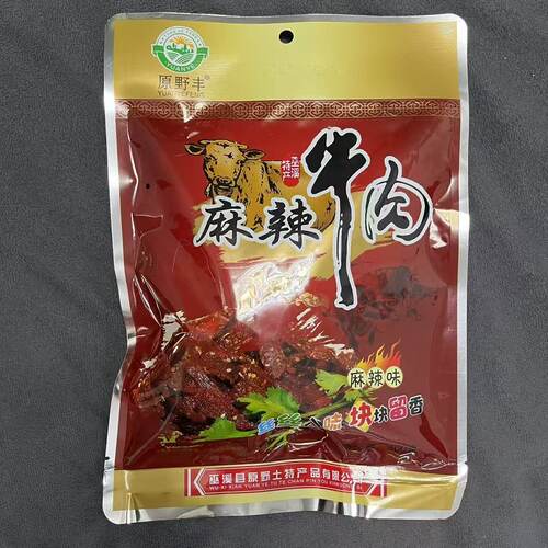 重庆巫溪特产新店原野丰麻辣卤牛肉干四川自制五香风干手撕香辣味 - 封面