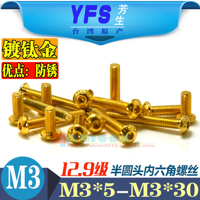 进口内六角螺丝钉半圆头