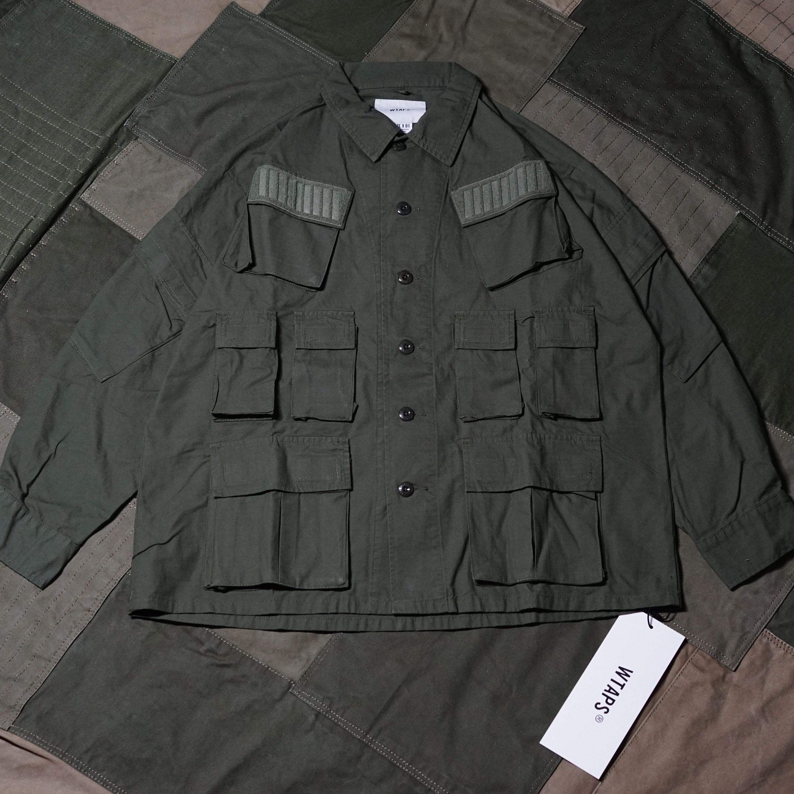 ONCEUPON现货 WTAPS MODULAR LS SHIRT 八袋十袋工装夹克外套19AW