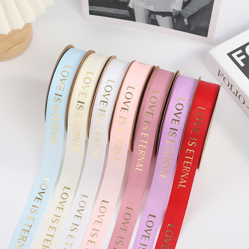 烫金螺纹缎带礼盒装饰蝴蝶结打包丝带绸带水果蛋糕春节礼物盒包装