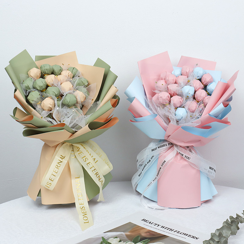 棒棒糖小花束diy材料包零食糖果创意手工实用生日六一儿童节礼物