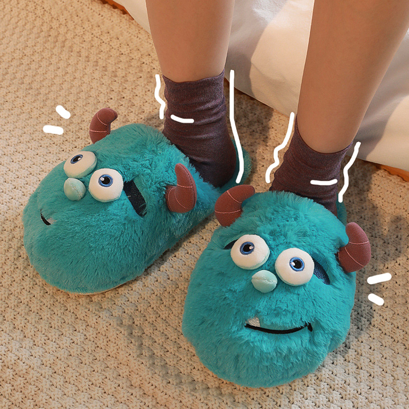 搞怪保暖居家棉鞋情侣鞋