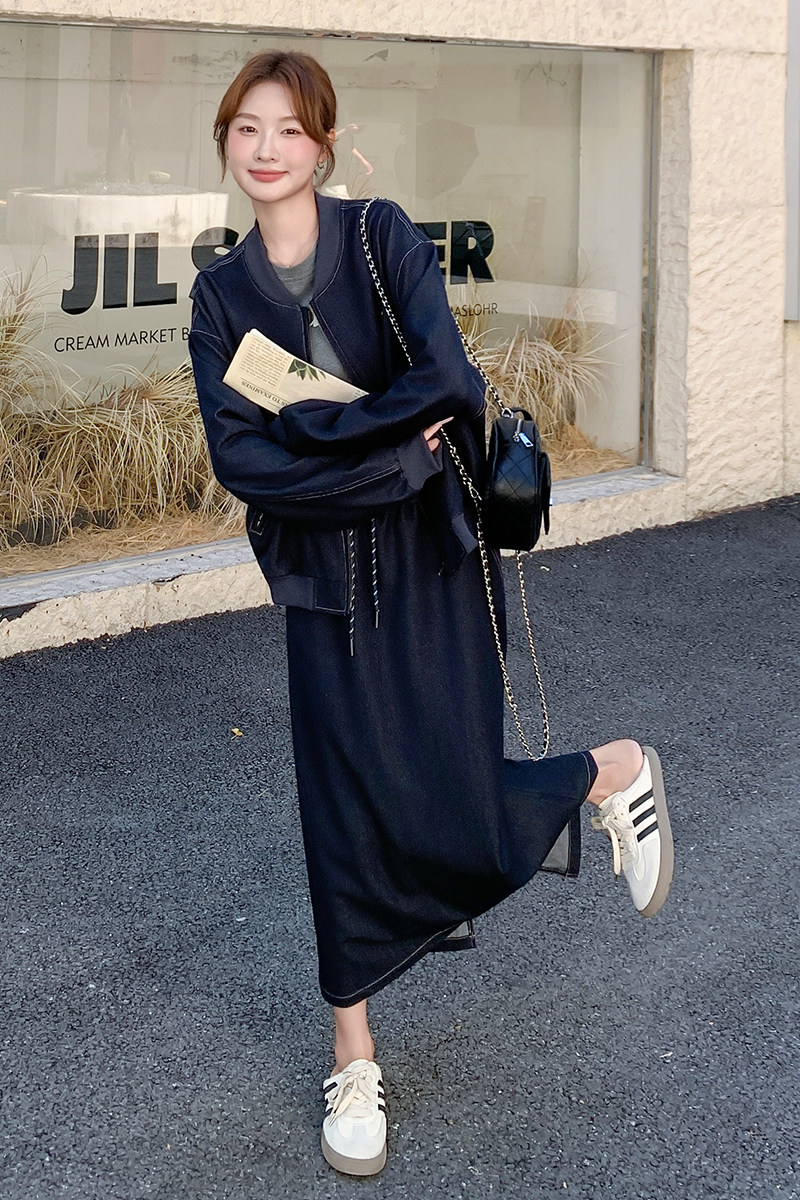 已出货韩版刺绣外套+半身裙两件套2C139-9025-P175-K258,女装套装/套裙,2C139