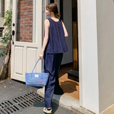 新品现货设计款后背牛仔两件套套装2C139-8222-P150-K218，女装套装/套裙，2C139