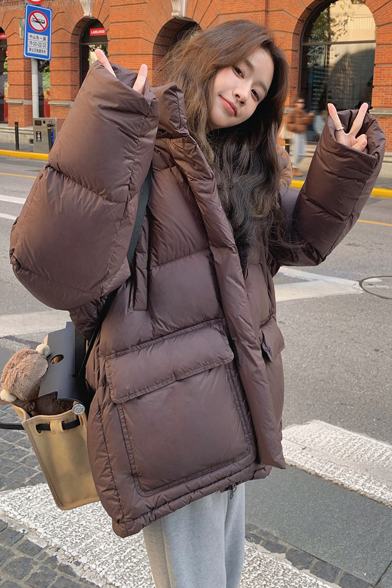 现货主推新增色附买家秀撞色里布羽绒服90绒6182款P285控418,女装羽绒服,2C139