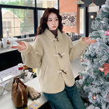 新品大货2色牛角扣皮毛一体外套2C139-820-P195-K288，女装皮草，2C139