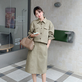 新品轻熟风背心+衬衫半裙三件套2C139-917-P175-K288，女装套装/套裙，2C139