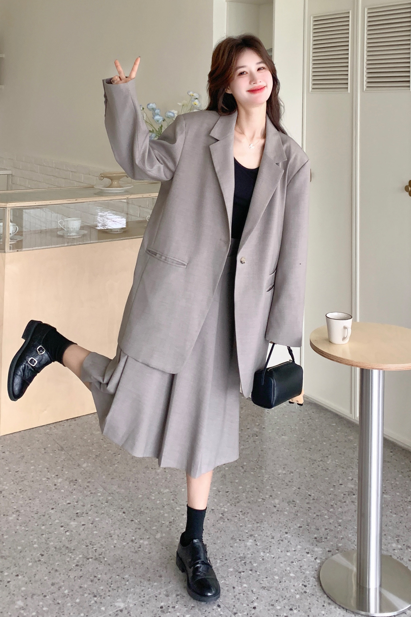 【春新品】高级感西装外套+半身裙两件套2C139-907-P195-K298,女装套装/套裙,2C139