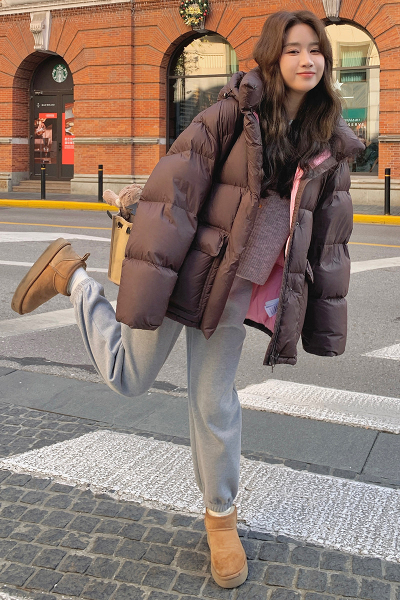 【新品】现货有买家秀撞色里布羽绒服90绒6182款P285控418,女装羽绒服,2C139