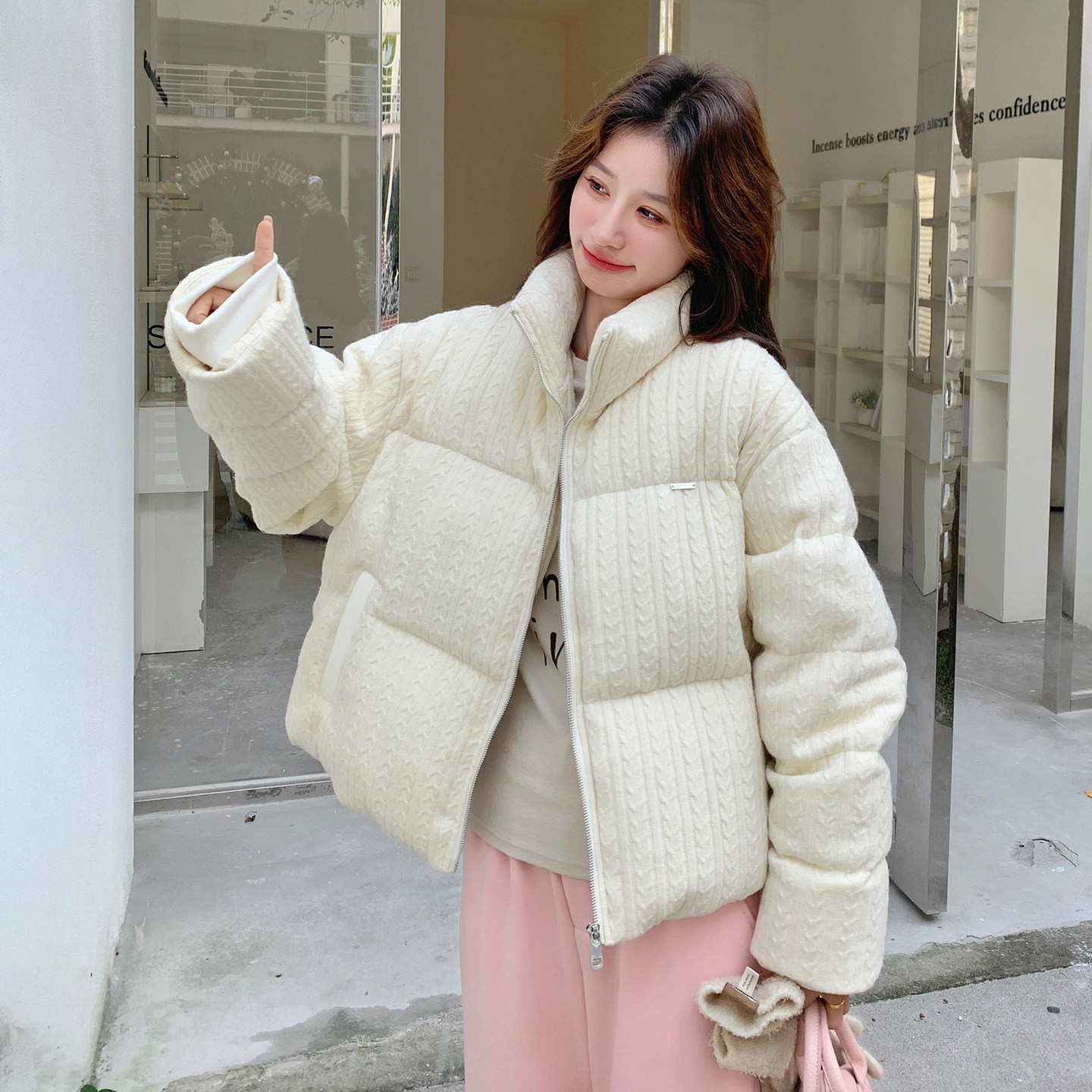 新品 针织新面料90白鸭绒羽绒服2C139-872-P295-K438图片