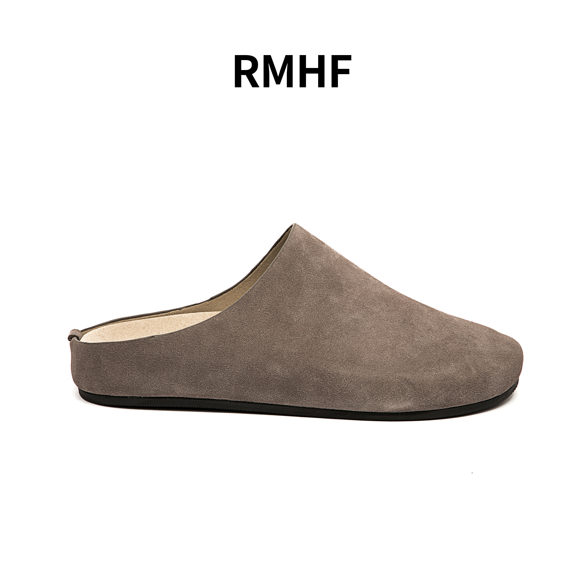 新款复古博肯鞋男透气包头半拖鞋