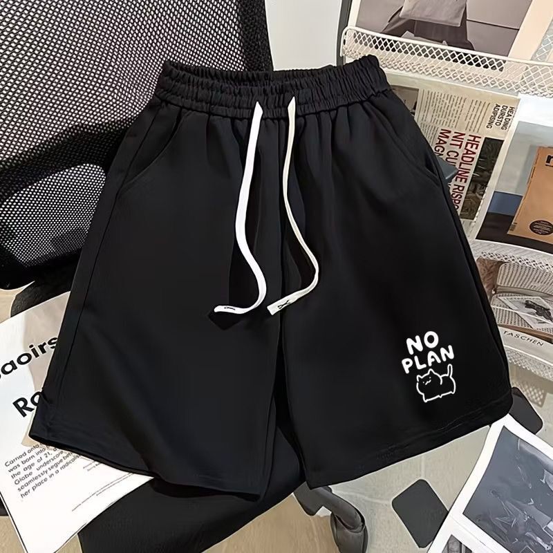 夏季薄款五分短裤女韩版印花潮流ins大码百搭显瘦外穿休闲运动裤