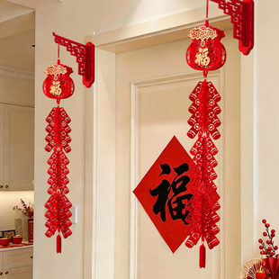 新年福字挂饰2026新款马年灯笼挂件装饰过年春节卧室房门氛围布置