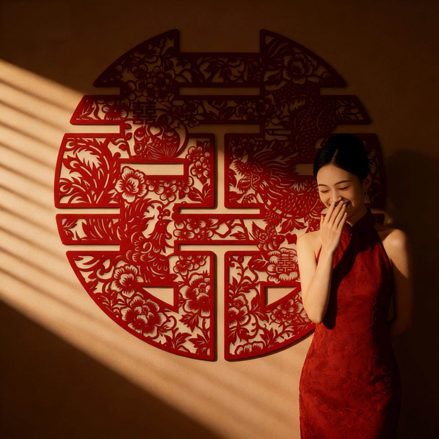 结婚专用超大喜字贴2026新款婚房背景墙装饰拍照囍字墙贴婚礼布置