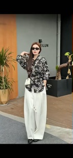 白领贵妇323 套装 价格咨询.欧洲站原创设计新款 重工高定气质衬衫