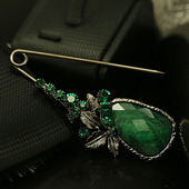 BZ22复古水晶韩版 包邮 别针水晶胸针女扣针韩国可爱毛衣披肩扣开衫