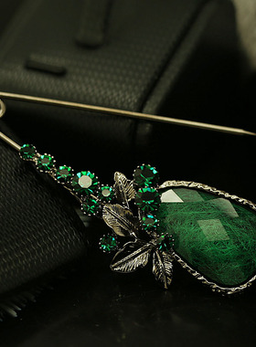 包邮BZ22复古水晶韩版别针水晶胸针女扣针韩国可爱毛衣披肩扣开衫