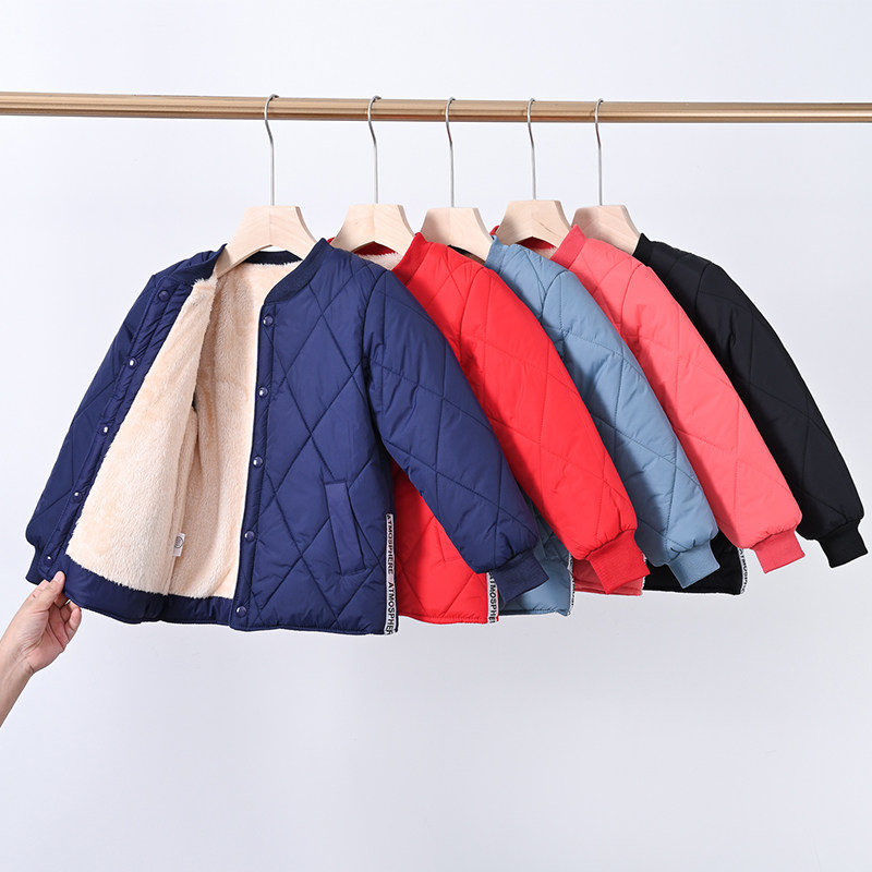 整块棉校服神器童装羽绒棉服内胆中大男儿童加厚保暖女童加绒外套