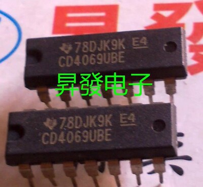 〖昇發电子〗全新 数字逻缉电路CD4069UBE CD4069BE CD4069 直插