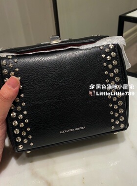 英国比斯特折扣 Alexander McQueen McQ box金属链条斜挎包手提包