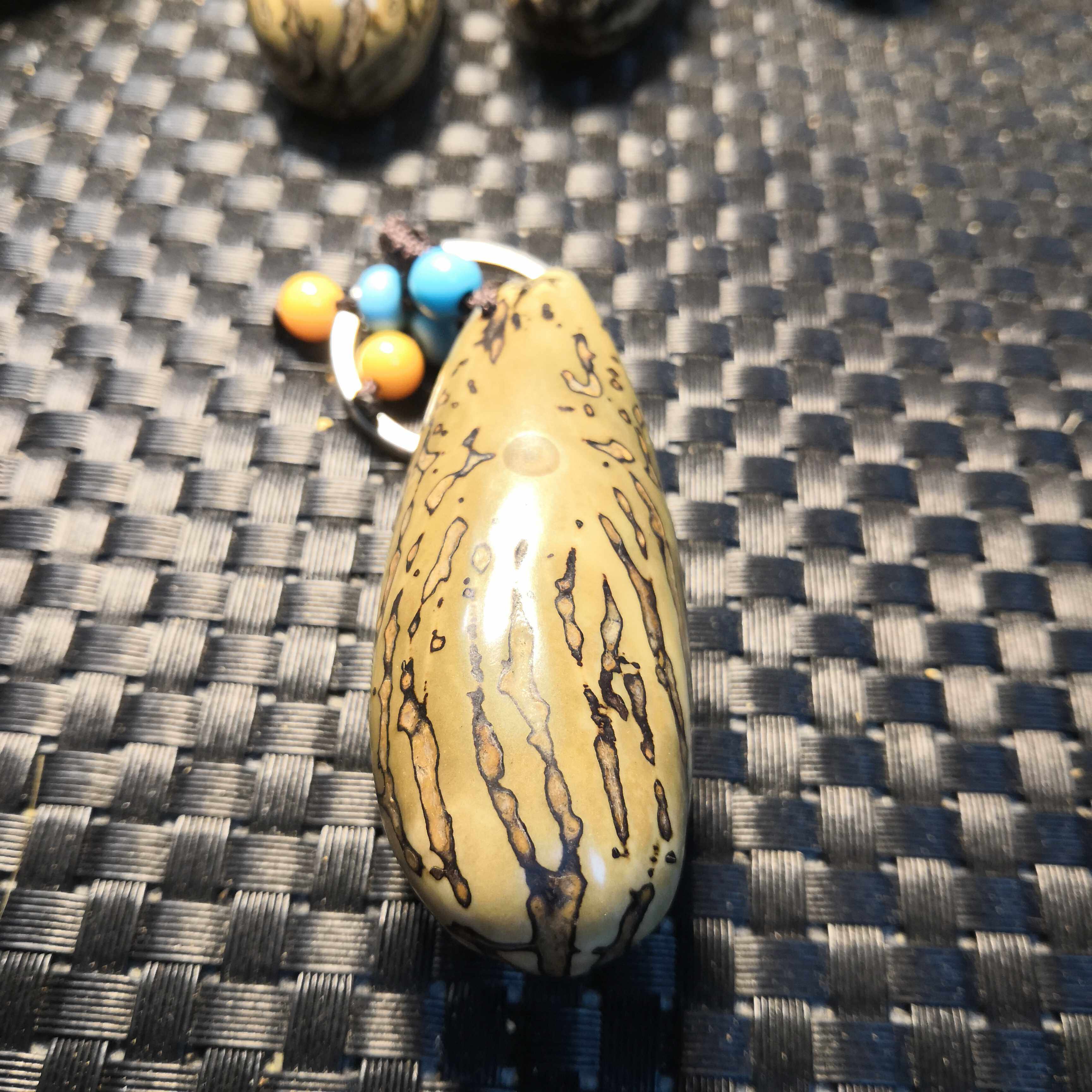 精品千眼菩提子 纯手工打磨高抛 高油高密 手把件钥匙扣