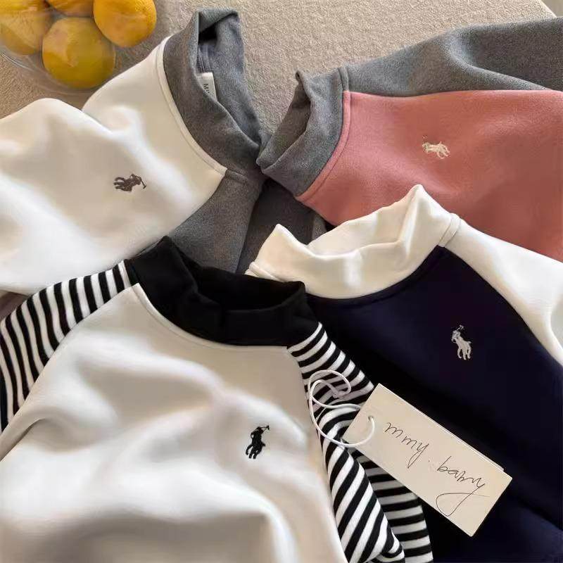 秋冬装德绒打底衫保暖儿童宝宝半高领刺绣男女童加绒加厚长袖T恤,童装/婴儿装/亲子装,保暖上装,淘宝优惠券,粉丝福利购,淘宝优惠卷