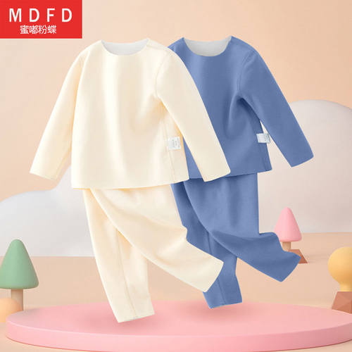 德绒发热儿童保暖内衣套装男童加绒宝宝修身保暖衣女童秋衣秋裤潮