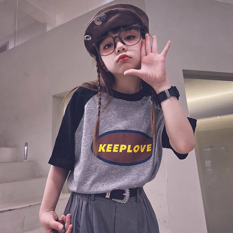 男女童短袖T恤中大童装欧美风纯棉插肩休闲宽松打底衫洋气上衣服,童装/婴儿装/亲子装,T恤,淘宝优惠券,粉丝福利购,淘宝优惠卷
