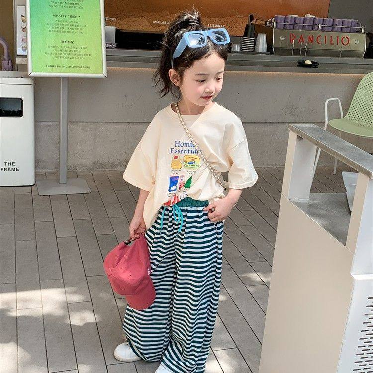 纯棉女童宽松百搭休闲短袖2025年夏季新款童趣蜡笔画T恤韩版ins风,童装/婴儿装/亲子装,T恤,淘宝优惠券,粉丝福利购,淘宝优惠卷