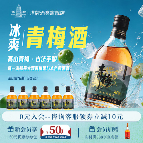 塔牌青梅酒露酒310ml*6瓶装整箱