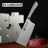 持久锋利切片刀 厨师级15°全刃 航空级钛合金 家用厨刀