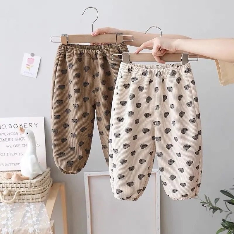 女童灯芯绒裤子洋气秋冬装新款男女宝宝哈伦裤儿童长裤潮,童装/婴儿装/亲子装,裤子,淘宝优惠券,粉丝福利购,淘宝优惠卷