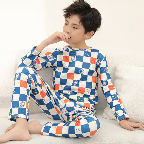 儿童秋衣秋裤套装男童春秋家居服内衣居家睡衣女童宝宝中小童德绒