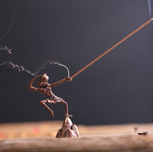 大圣香插香座线家用室内香炉香托