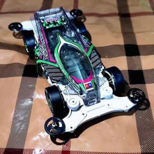 大兴星达四驱车亚洲大雷黑透车壳MS底盘双头马达模型赛车玩具车